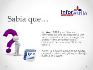 Dica 27 Agosto