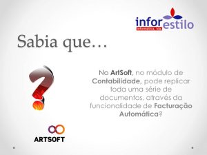 Dica Artsoft - Facturacao automatica