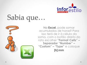 Dica Excel - Soma de Horas
