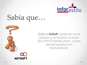 Dica Artsoft - Taxas de IVA