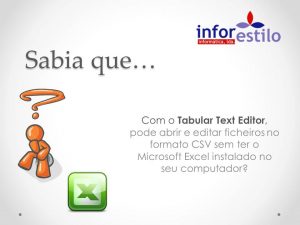 Dica Excel - Tabular Text Editor