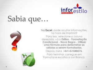 Dica Excel - Ocultar Informacoes na Impressao