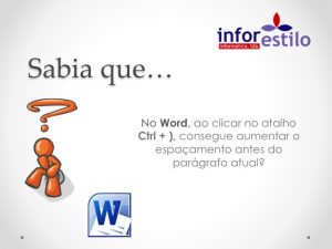 Dica Word-Aumento Espacamento Paragrafos