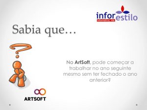 Dica Artsoft - Fecho Ano Anterior