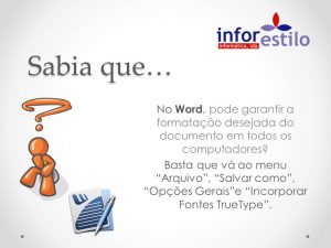 Dica Word - Formatacao Documento