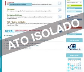 minuto fiscal irs atos isolados
